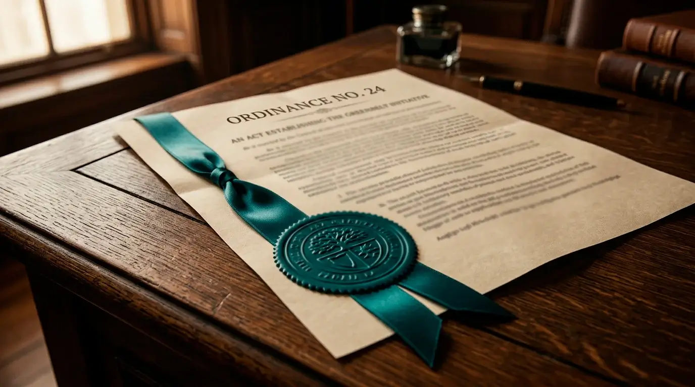 Document and official seal representing the reformed Curaçao gaming licence framework